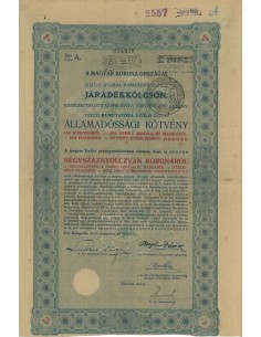 MAGYAR KORONA ORSZAGAI - 480 KORONAROL - BUDAPEST 1910