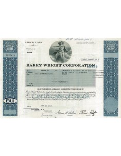 BARRY WRIGHT CORPORATION - 500 AZIONI - 1980