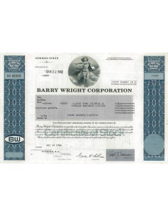 BARRY WRIGHT CORPORATION - 180 AZIONI - 1980