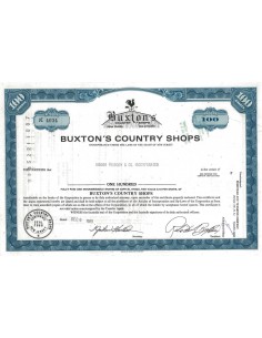 BUXTON'S COUNTRY SHOPS - 100 AZIONI - 1969