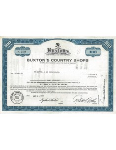 BUXTON'S COUNTRY SHOPS - 100 AZIONI - 1969
