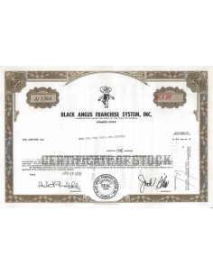BLACK ANGUS FRANCHISE SYSTEM , INC. 1 AZIONE - 1970