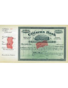 CITIZENS BANK - AZIONI - 1913