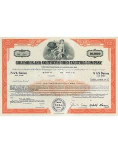 COLUMBUS AND SOUTHERN OHIO ELECTRIC COMPANY 10000 DOLLARI - 1976