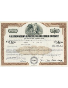 COLUMBUS AND SOUTHERN OHIO ELECTRIC COMPANY 1000 DOLLARI - 1983