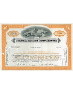 GENERAL MOTORS CORPORATION - 100 AZIONI - 1955