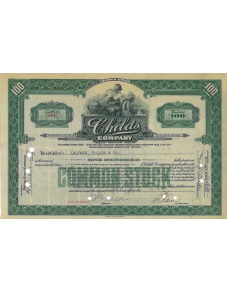 CHILDS COMPANY - 100 AZIONI - 1931
