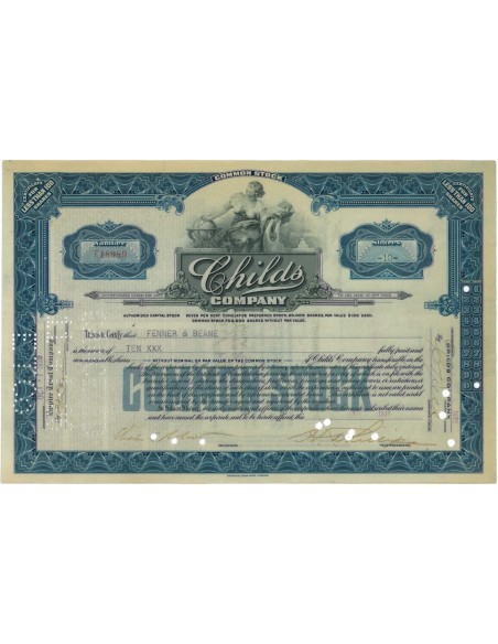 CHILDS COMPANY - 10 AZIONI - 1926