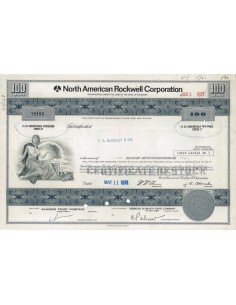 NORTH AMERICAN ROCKWELL CORPORATION - 100 AZIONI 1971