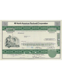 NORTH AMERICAN ROCKWELL CORPORATION - 5 AZIONI 1972