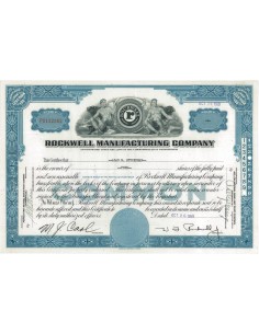 ROCKWELL MANUFACTURING COMPANY - 4 AZIONI -1959