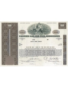 EASTERN GAS AND FUEL ASSOCIATES - 100 AZIONI - 1968