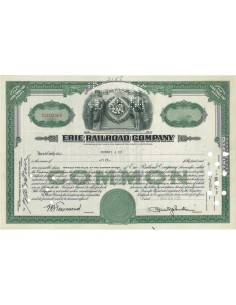 ERIE RAILROAD COMPANY - 5 AZIONI - 1953
