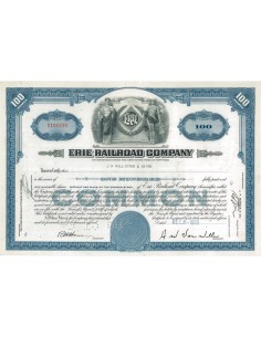 ERIE RAILROAD 100 AZIONI - 1959