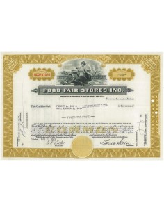 FOOD FAIR STORES, INC. 25 AZIONI - 1963