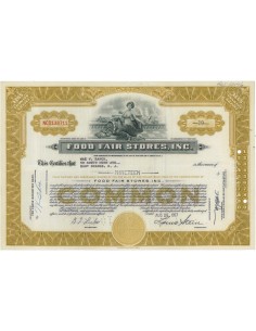 FOOD FAIR STORES, INC. 19 AZIONI - 1957