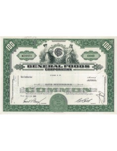 GENERAL FOODS CORPORATION - 100 DOLLARI - 1965
