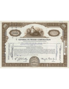 GENERAL PLYWOOD CORPORATION - 5 AZIONI - 1966