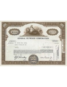 GENERAL PLYWOOD CORPORATION - 50 AZIONI - 1966