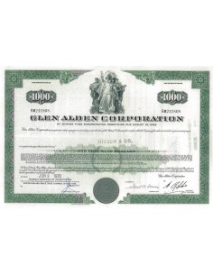 GLEN ALDEN CORPORATION - 1000 DOLLARI - 1970