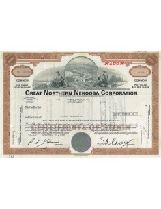 GREAT NORTHERN NEKOOSA CORPORATION - AZIONI - 1974