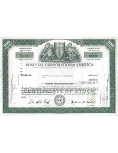 HOSPITAL CORPORATION OF AMERICA - 100 AZIONI - 1971