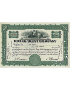 IRVING TRUST COMPANY - 20 AZIONI - 1933