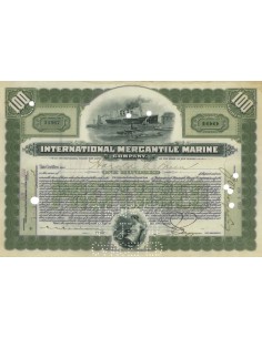 INTERNATIONAL MERCANTILE MARINE - 100 AZIONI - 1920