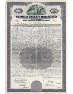 LEHIGH VALLEY RAILROAD -1000 DOLLARI - SERIE C - 1949