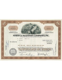 MARSH AND MCLENNAN COMPANIES, INC. - 100 AZIONI - 1976