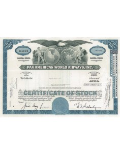 PAN AMERICAN WORLD AIRWAYS, INC. - 1000 AZIONI - 1971