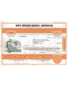 NORTH AMERICAN ROCKWELL CORPORATION - 10 AZIONI 1967
