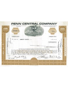 PENN CENTRAL COMPANY - 10 AZIONI - 1970