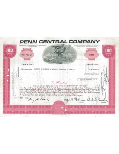 PENN CENTRAL COMPANY - 100 AZIONI - 1971