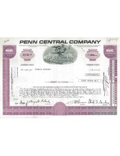 PENN CENTRAL COMPANY - 800 AZIONI - 1971