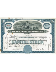 PHELPS DODGE CORPORATION - 100 AZIONI - 1959