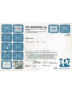 PPG INDUSTRIES, INC. 100 AZIONI - 1968