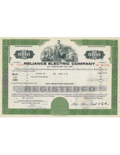 RELIANCE ELECTRIC COMPANY - 1000 DOLLARI - 1975