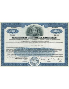 STAUFFER CHEMICAL COMPANY - 1000 DOLLARI - 1966