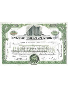 STEWART-WARNER CORPORATION - 10 AZIONI - 1957
