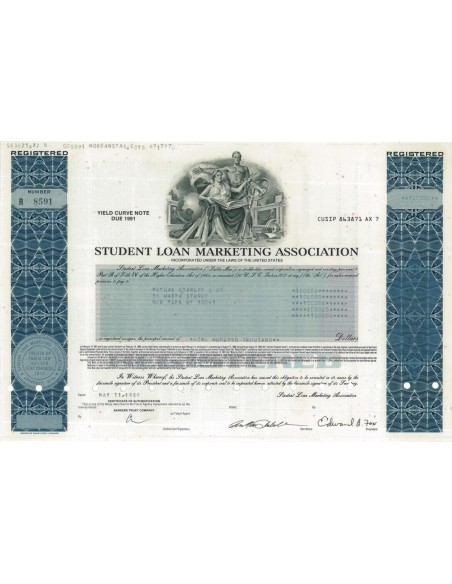 STUDENT LOAN MARKETING ASSOCIATION - 100000 DOLLARI - 1988