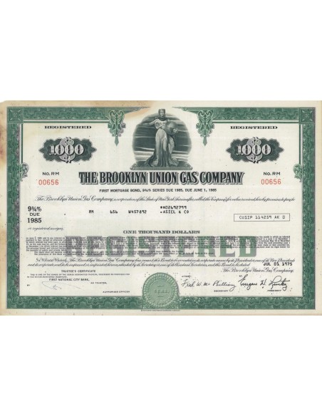 THE BROOKLYN UNION GAS COMPANY - 1000 DOLLARI - 1975