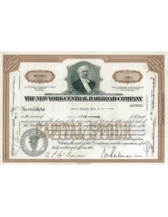 THE NEW YORK CENTRAL RAILROAD COMPANY - 5 AZIONI - 1964