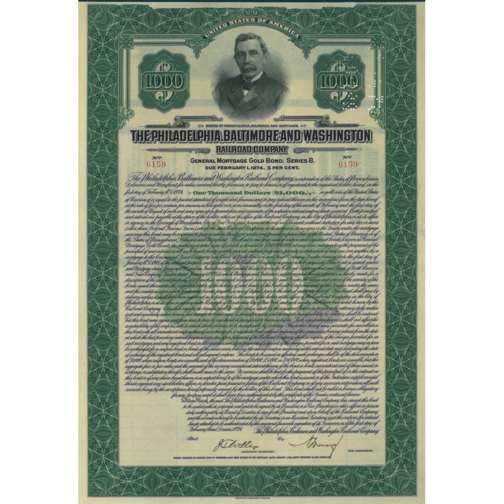 THE PHILADELPHIA BALTIMORE AND WASHINGTON RAILROAD COMPANY - 1924