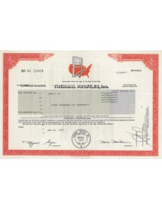 THERMAL PROFILES, INC. 2600 AZIONI - 1987