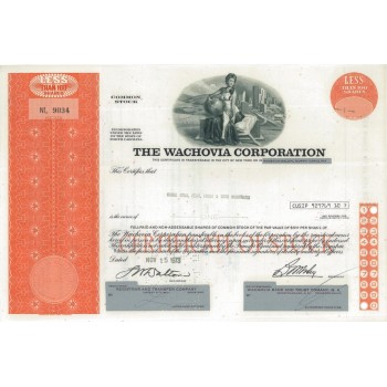 THE WACHOVIA CORPORATION - 1 AZIONE - 1973