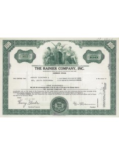 THE RAINIER COMPANY, INC. 100 AZIONI - 1960