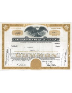 UNITED STATES GYPSUM COMPANY - 20 AZIONI - 1970