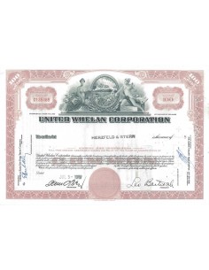 UNITED WHELAN CORPORATION - 100 AZIONI - 1962