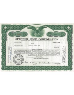 SPENCER SHOE CORPORATION - 100 AZIONI - 1969